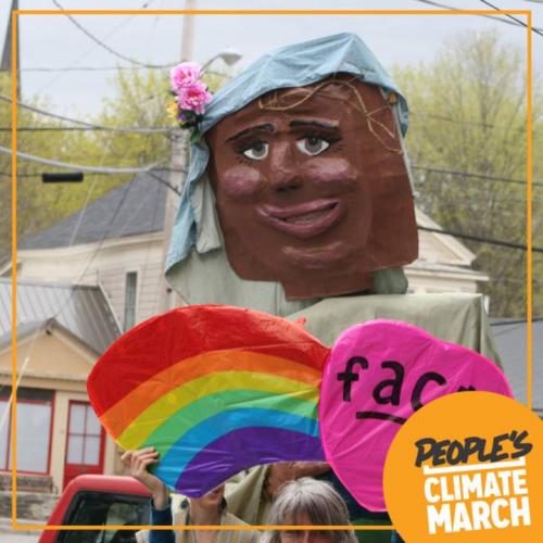 Created Gaia giant puppet with Positive Action Cherry Valley